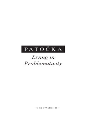 cover image of Living in Problematicity